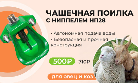 Чашечная поилка для овец и коз НП28